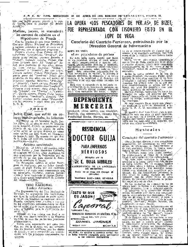 ABC SEVILLA 16-04-1958 página 32