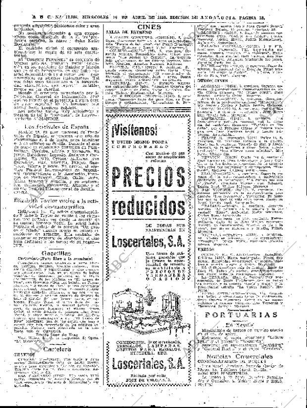 ABC SEVILLA 16-04-1958 página 33