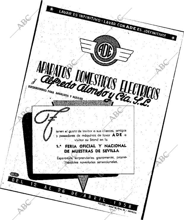 ABC SEVILLA 16-04-1958 página 82