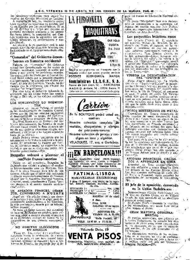 ABC MADRID 18-04-1958 página 42
