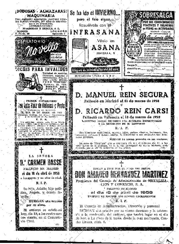 ABC MADRID 19-04-1958 página 70