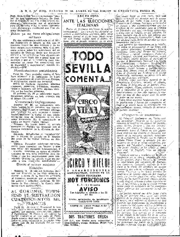 ABC SEVILLA 19-04-1958 página 20