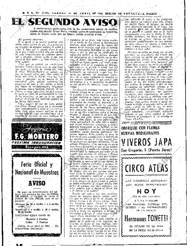 ABC SEVILLA 19-04-1958 página 24