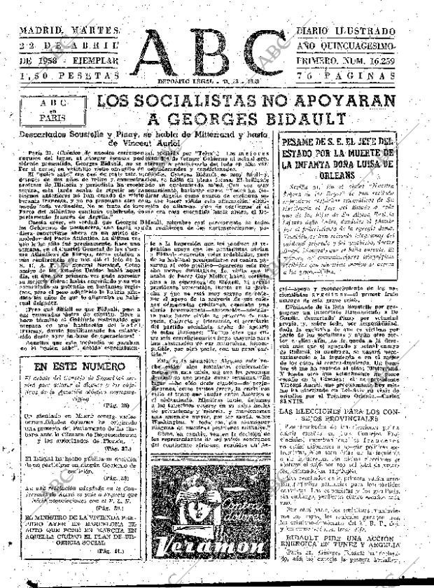 ABC MADRID 22-04-1958 página 31