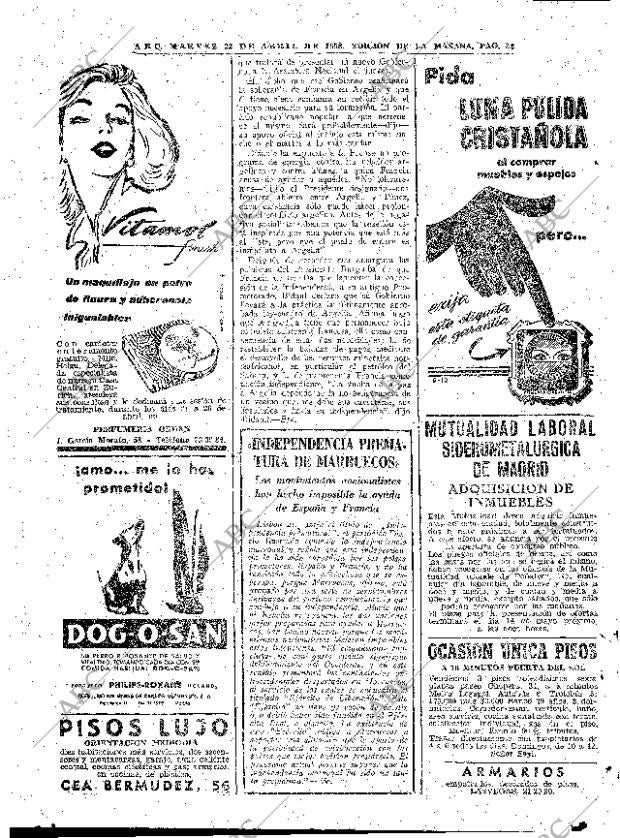 ABC MADRID 22-04-1958 página 32