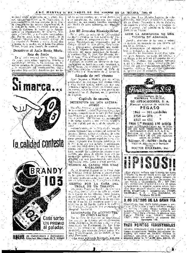 ABC MADRID 22-04-1958 página 48