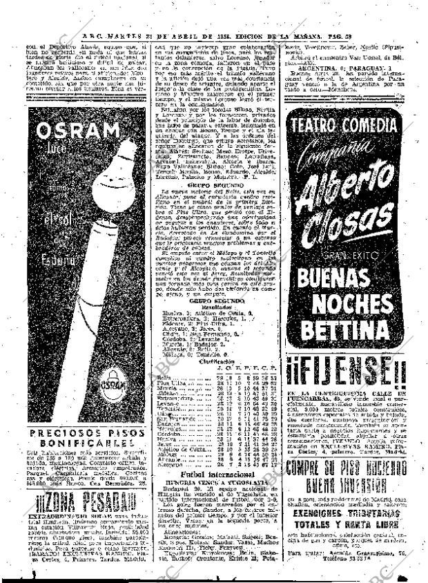 ABC MADRID 22-04-1958 página 58