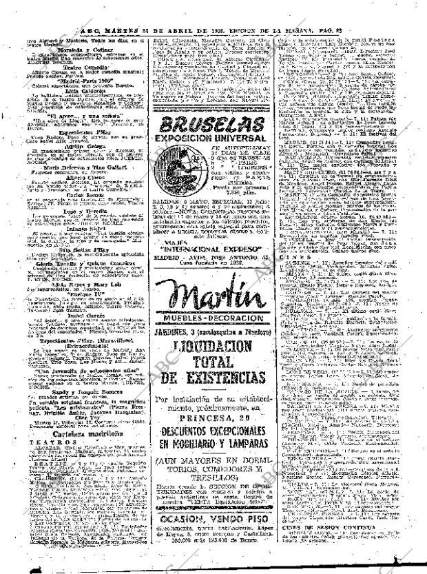 ABC MADRID 22-04-1958 página 63