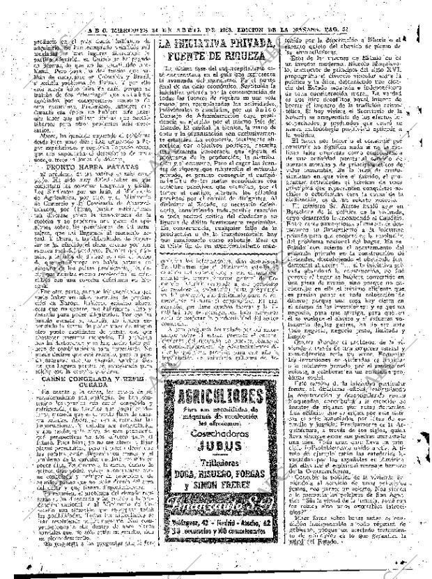 ABC MADRID 23-04-1958 página 32