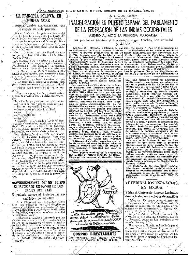 ABC MADRID 23-04-1958 página 41