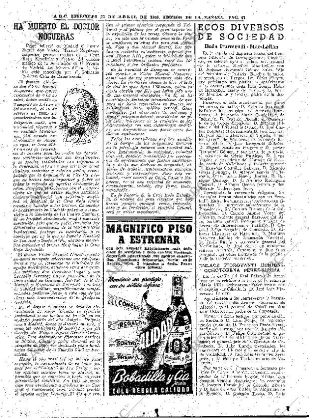 ABC MADRID 23-04-1958 página 47