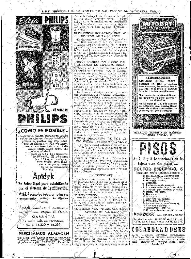 ABC MADRID 23-04-1958 página 52