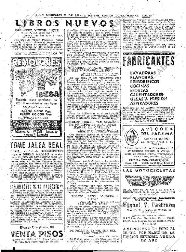 ABC MADRID 23-04-1958 página 58