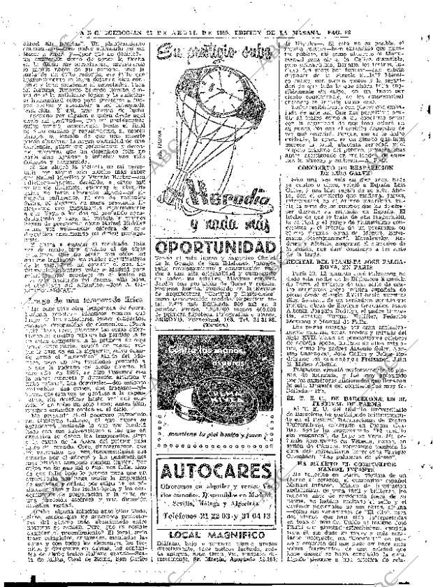 ABC MADRID 23-04-1958 página 62