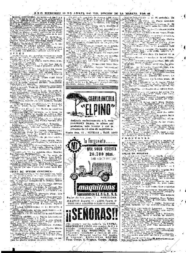 ABC MADRID 23-04-1958 página 64