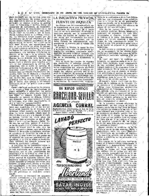 ABC SEVILLA 23-04-1958 página 18