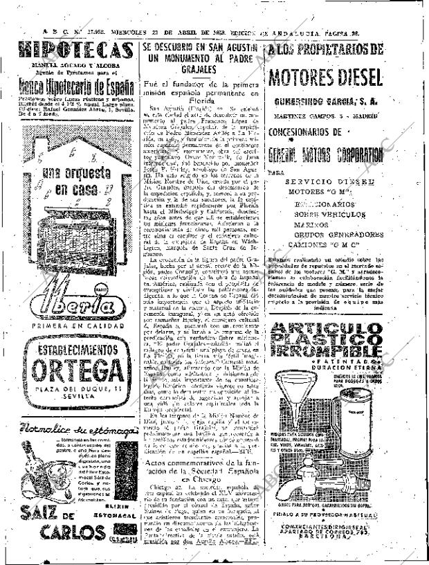 ABC SEVILLA 23-04-1958 página 26