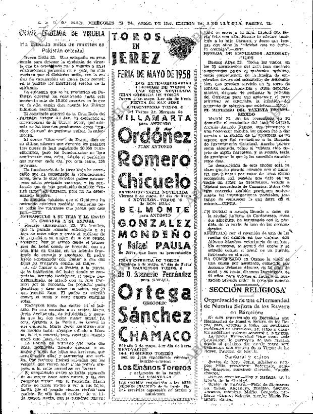 ABC SEVILLA 23-04-1958 página 32