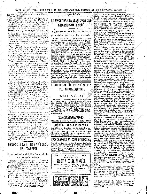 ABC SEVILLA 25-04-1958 página 28