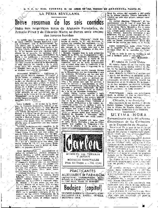ABC SEVILLA 25-04-1958 página 39