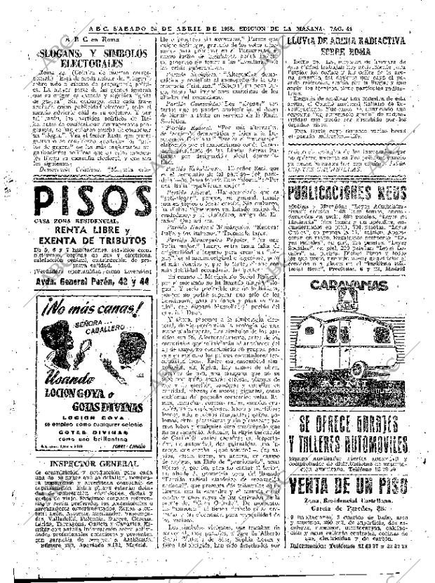 ABC MADRID 26-04-1958 página 44