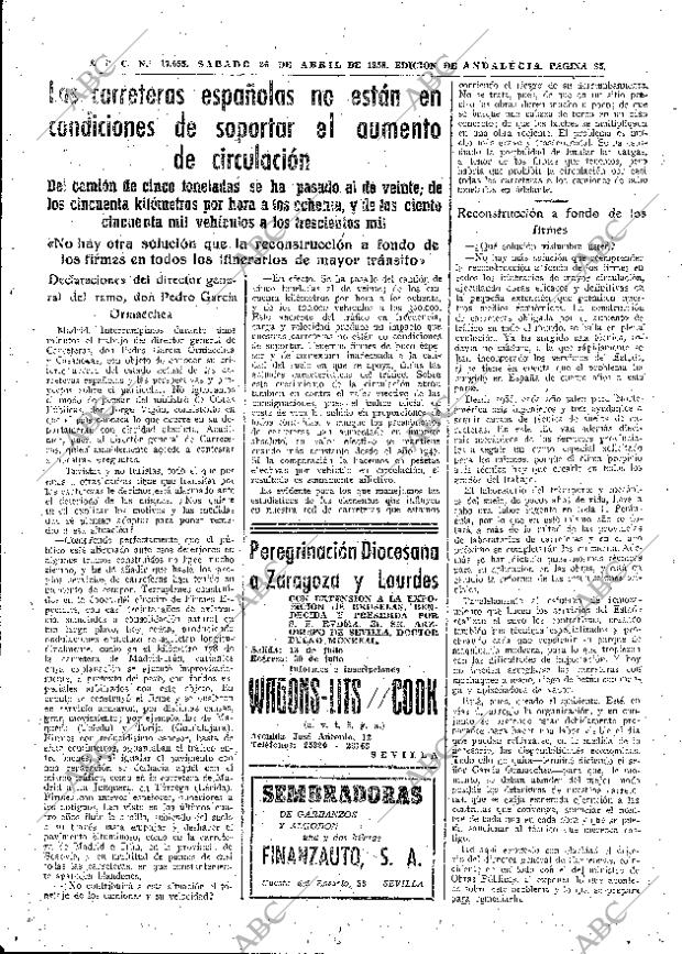 ABC SEVILLA 26-04-1958 página 25