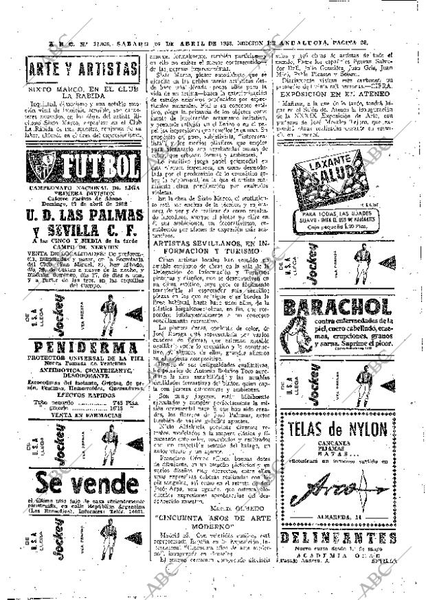 ABC SEVILLA 26-04-1958 página 28