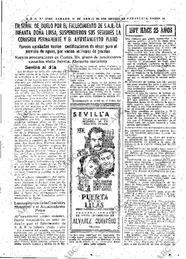 ABC SEVILLA 26-04-1958 página 33