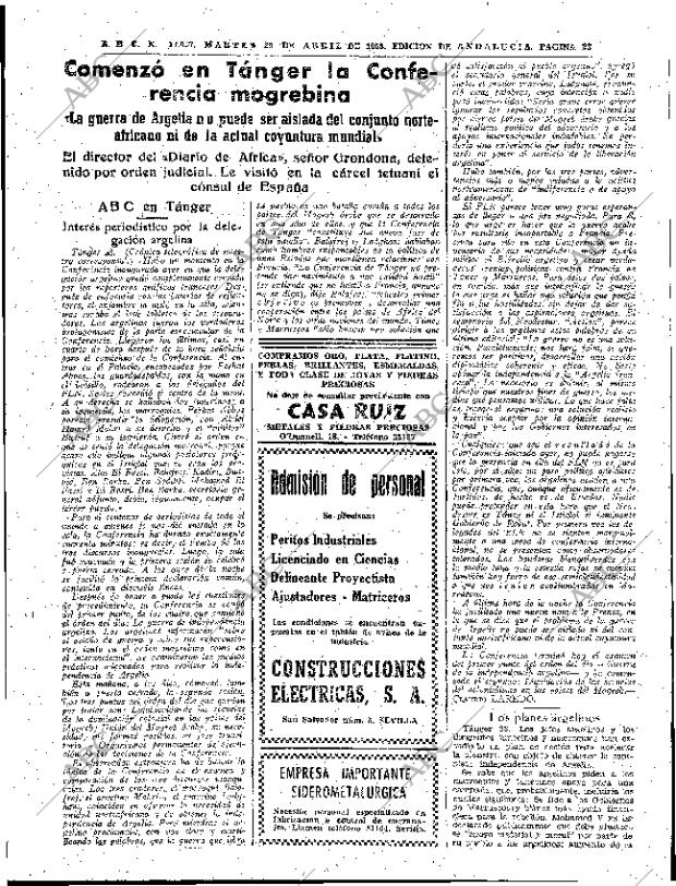 ABC SEVILLA 29-04-1958 página 23