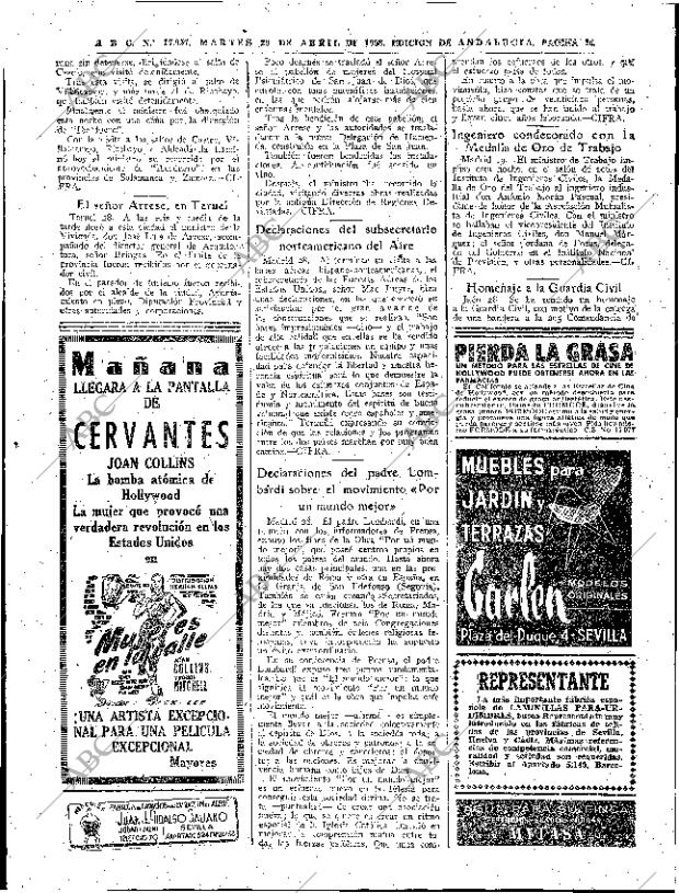 ABC SEVILLA 29-04-1958 página 26