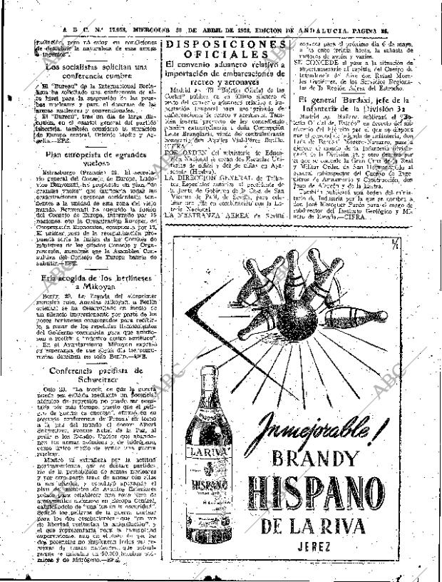 ABC SEVILLA 30-04-1958 página 25