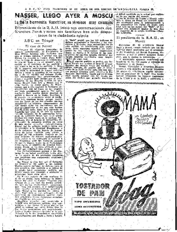ABC SEVILLA 30-04-1958 página 27