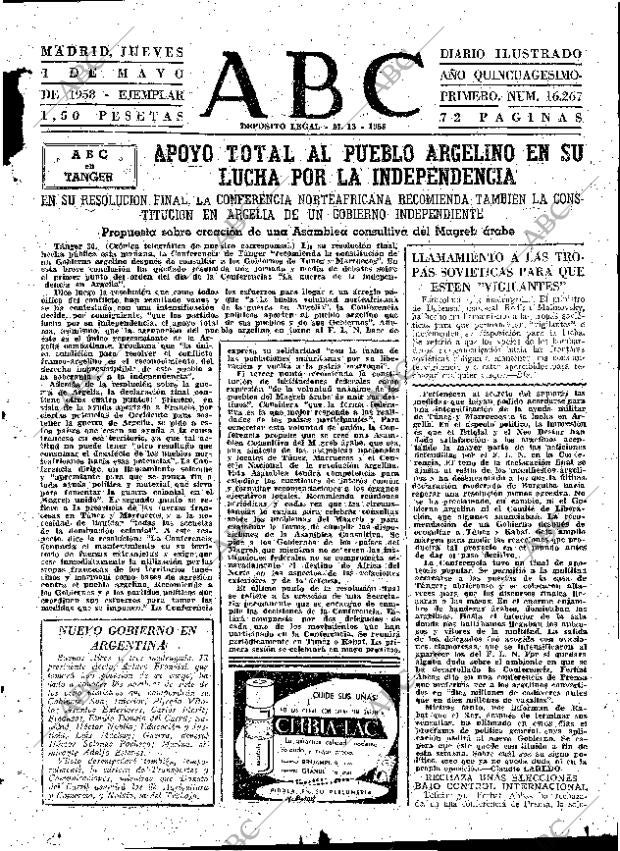 ABC MADRID 01-05-1958 página 23