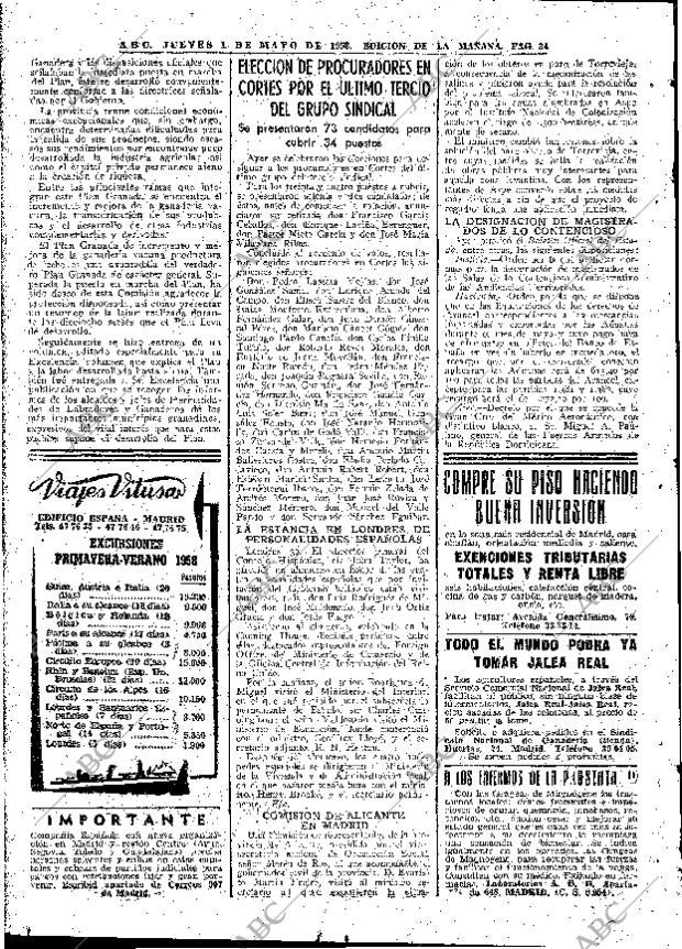 ABC MADRID 01-05-1958 página 26