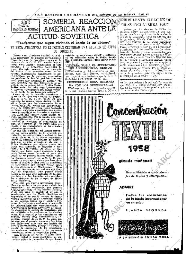 ABC MADRID 04-05-1958 página 67