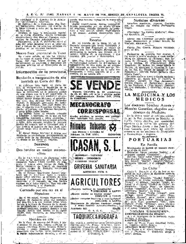 ABC SEVILLA 06-05-1958 página 32