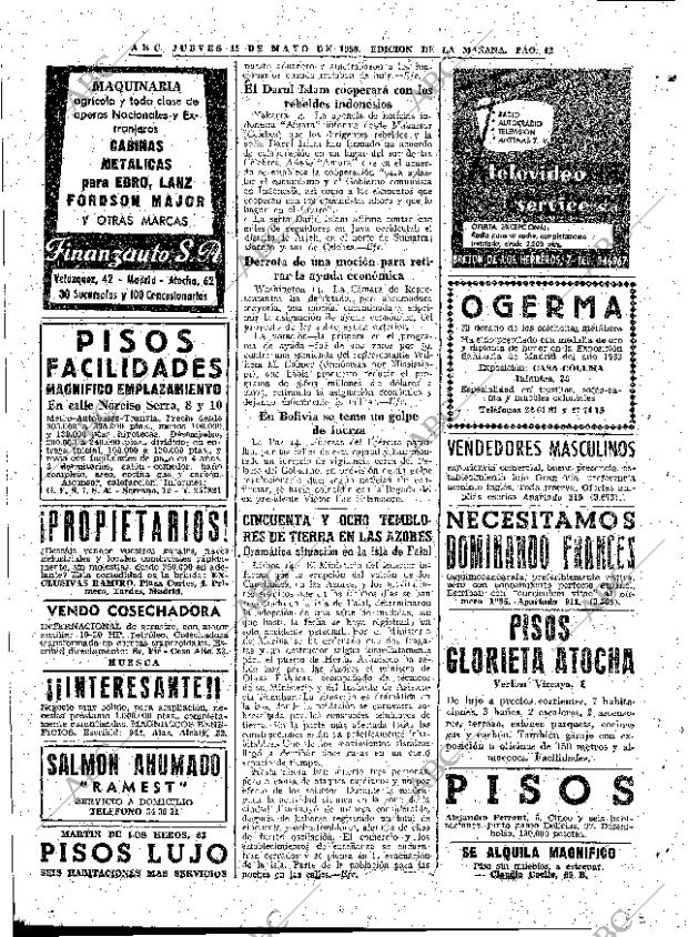 ABC MADRID 15-05-1958 página 42