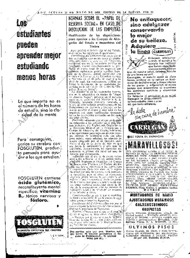 ABC MADRID 15-05-1958 página 46