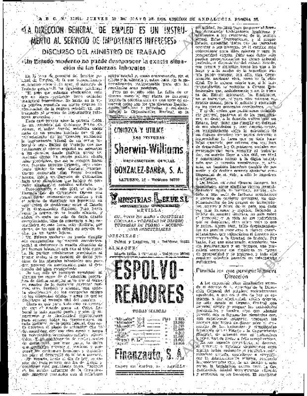 ABC SEVILLA 15-05-1958 página 25