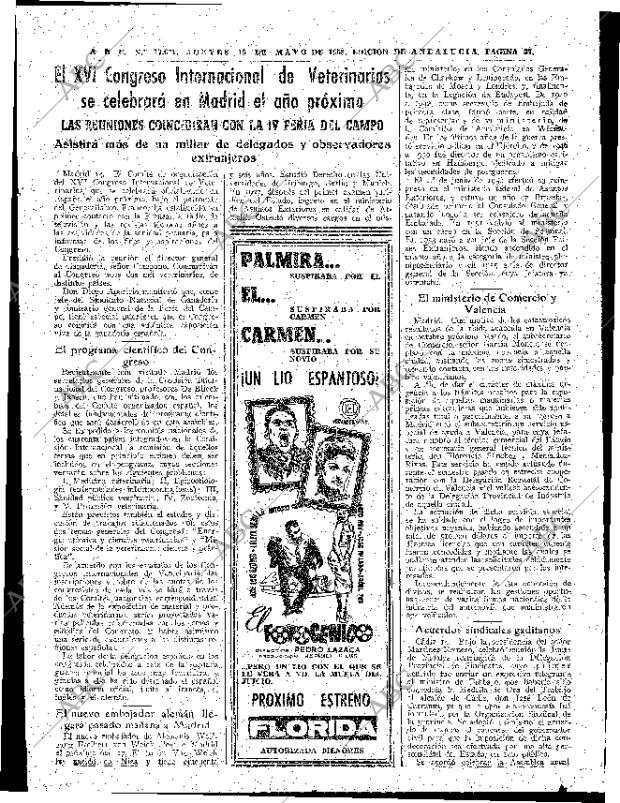 ABC SEVILLA 15-05-1958 página 27