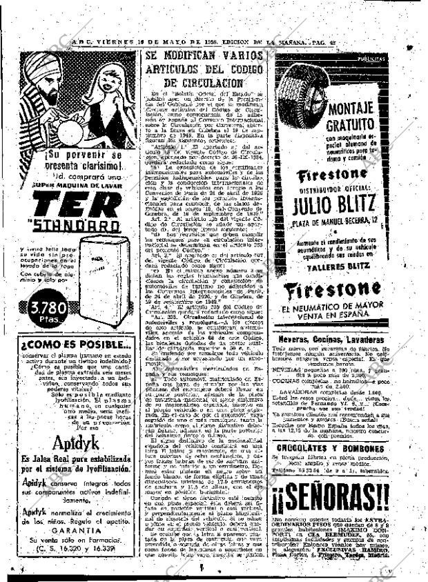 ABC MADRID 16-05-1958 página 42