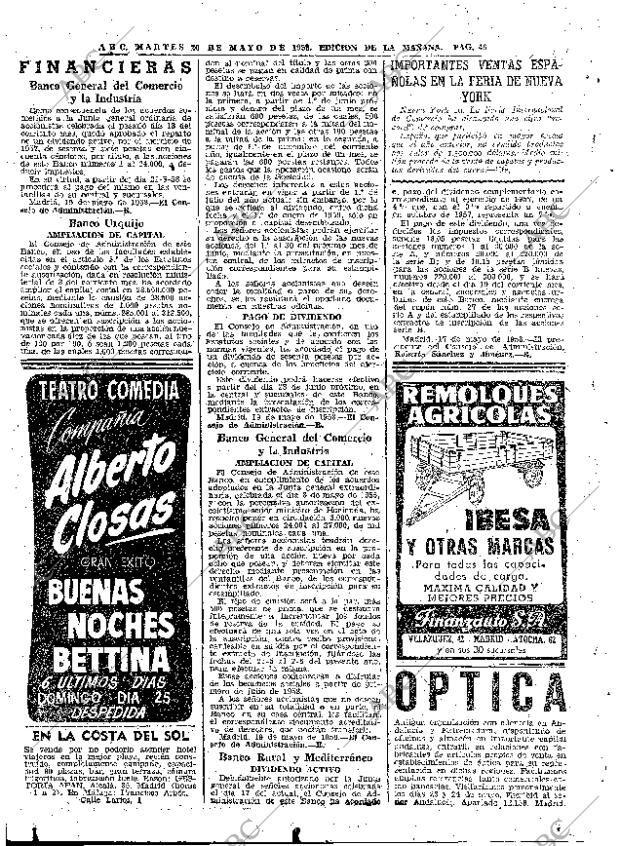 ABC MADRID 20-05-1958 página 46