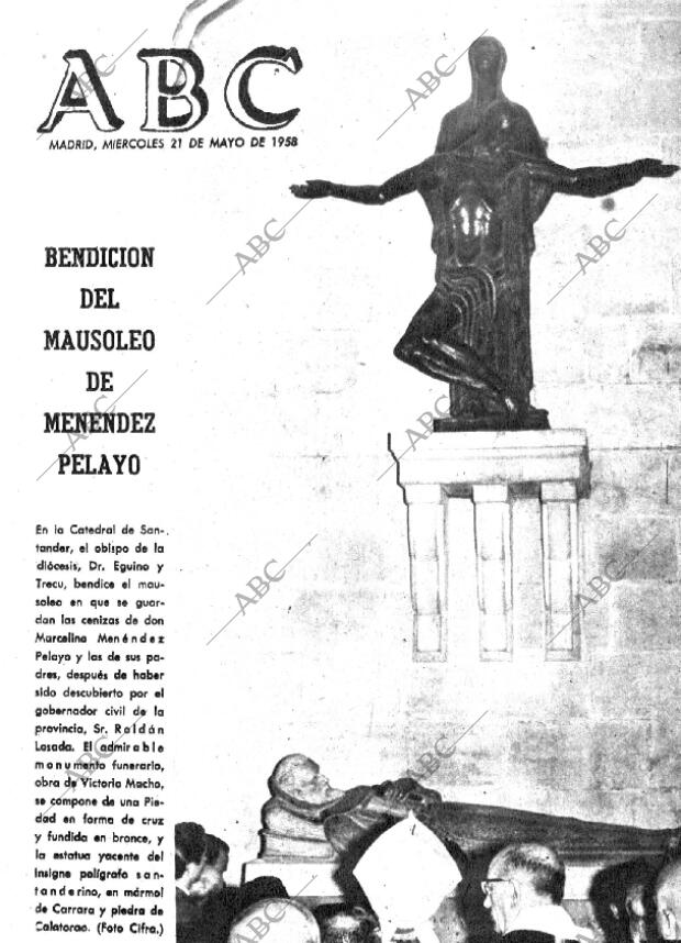 ABC MADRID 21-05-1958 página 1