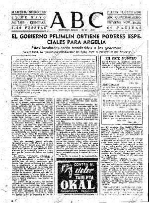 ABC MADRID 21-05-1958 página 15