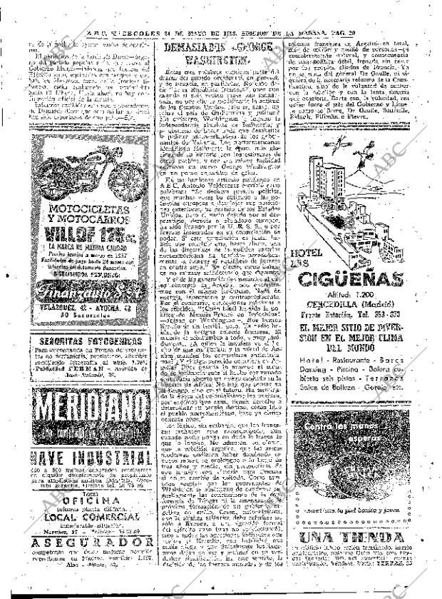 ABC MADRID 21-05-1958 página 20