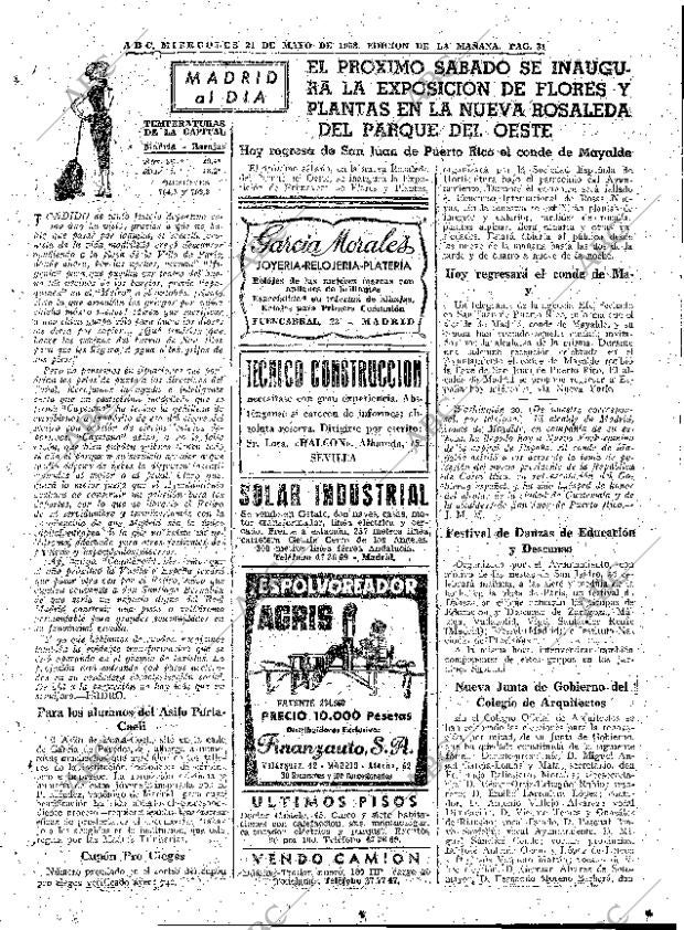 ABC MADRID 21-05-1958 página 31