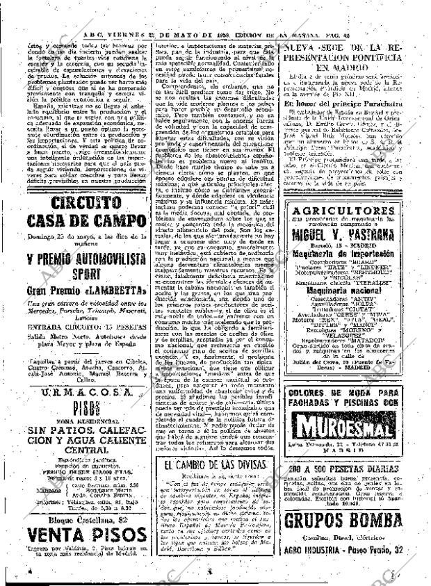 ABC MADRID 23-05-1958 página 42