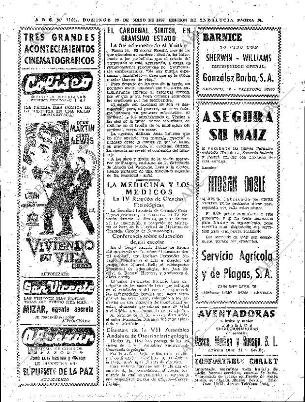 ABC SEVILLA 25-05-1958 página 54