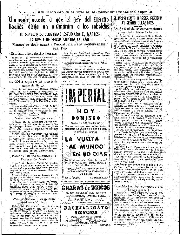 ABC SEVILLA 25-05-1958 página 55