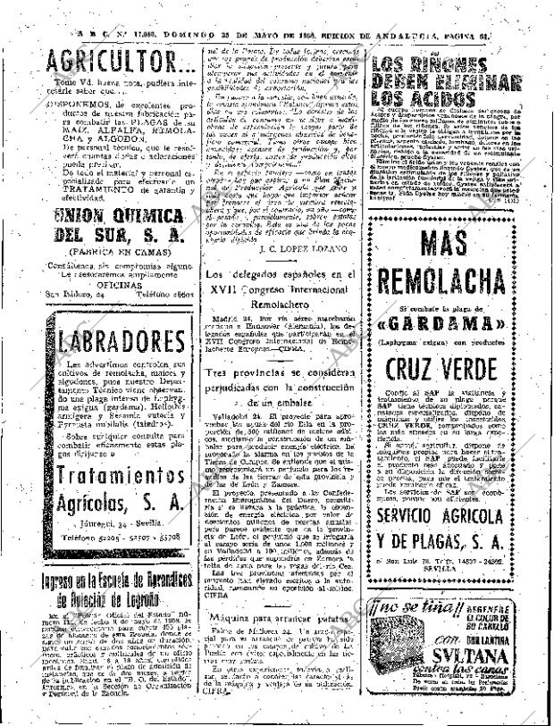 ABC SEVILLA 25-05-1958 página 64
